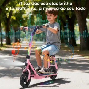 Honeywhale JL006 Scooter Eléctrico Infantil con Luzes RGB Bluetooth Motor 300W Batería 3.6Ah y Kit de Proteção - Imagem 5