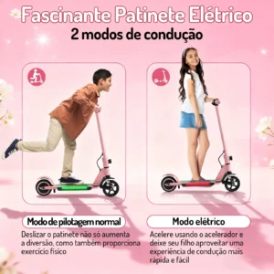 Honeywhale E10S - Patinete Eléctrico Infantil Plegable Rosa 180W - Imagem 6