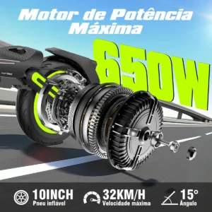 Honeywhale E9 Max-N - Patinete Eléctrico 650W 36V 15AH 40km 32km/h - Imagen 8