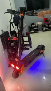 HONEYWHALE T8A Patinete Eléctrico Plegable Negro 48V 950W con Bluetooth y Luz LED photo review