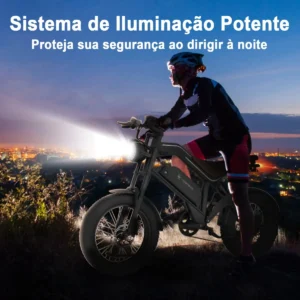 Honeywhale K6 PRO Bicicleta Eléctrica Pneu Fat 20x4.0 Desbloqueio NFC Motor 850W Batería 48V 15.6Ah - Imagen 7