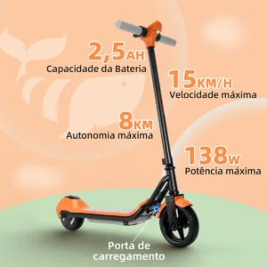Honeywhale E2 - Patinete Eléctrico Infantil Rosa con Bluetooth - Imagem 2