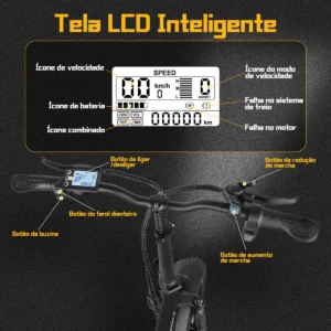 Honeywhale F6 PRO-S Bicicleta Eléctrica Plegable Pneu Fat 20x4" Motor 900W Batería 48V 10.4Ah - Imagen 6
