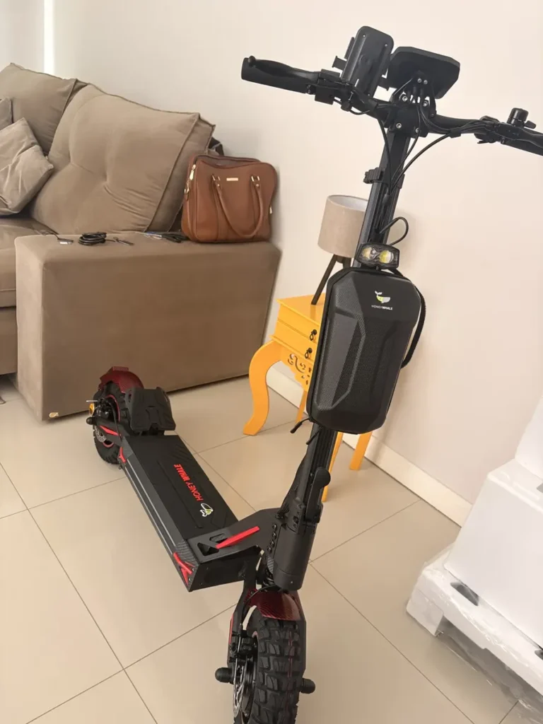 HONEYWHALE G4 Max Patinete Eléctrico Plegable Negro/Rojo 60V 20,8Ah con Ruedas 12" y Luz LED photo review