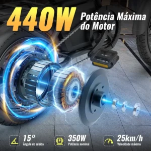 Honeywhale B20 Bicicleta Eléctrica Plegable Motor 350W 36V 7.8AH Pneu 14" Freno de Disco - Imagen 2