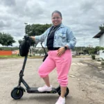 HONEYWHALE M2 Max Patinete Eléctrico Plegable Rosa em Aluminio con Bluetooth, Luz LED y Suspensión doble photo review