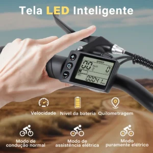 Honeywhale F6 Bicicleta Eléctrica Plegable Fat Bike Llanta 20" Motor 790W Batería 48V 10.4Ah - Imagen 2