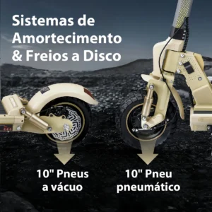 Honeywhale C1 Patinete Eléctrico con Banco Motor 980W Batería 13Ah autonomía 40km Duplo Amortecimento y Frenos de disco - Imagen 5