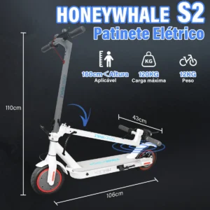 Honeywhale S2 - monopatín eléctrico plegable 36 V 500 W Pico 20 km - Image 6