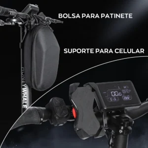 HONEYWHALE T8A Patinete Eléctrico Plegable Negro 48V 950W con Bluetooth y Luz LED - Imagen 5