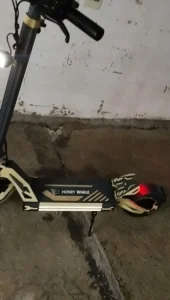 Patinete Eléctrico Plegable HONEYWHALE G2 PRO Amarillo Aluminio LED Freno de Disco Suspensión delantera y Traseira photo review