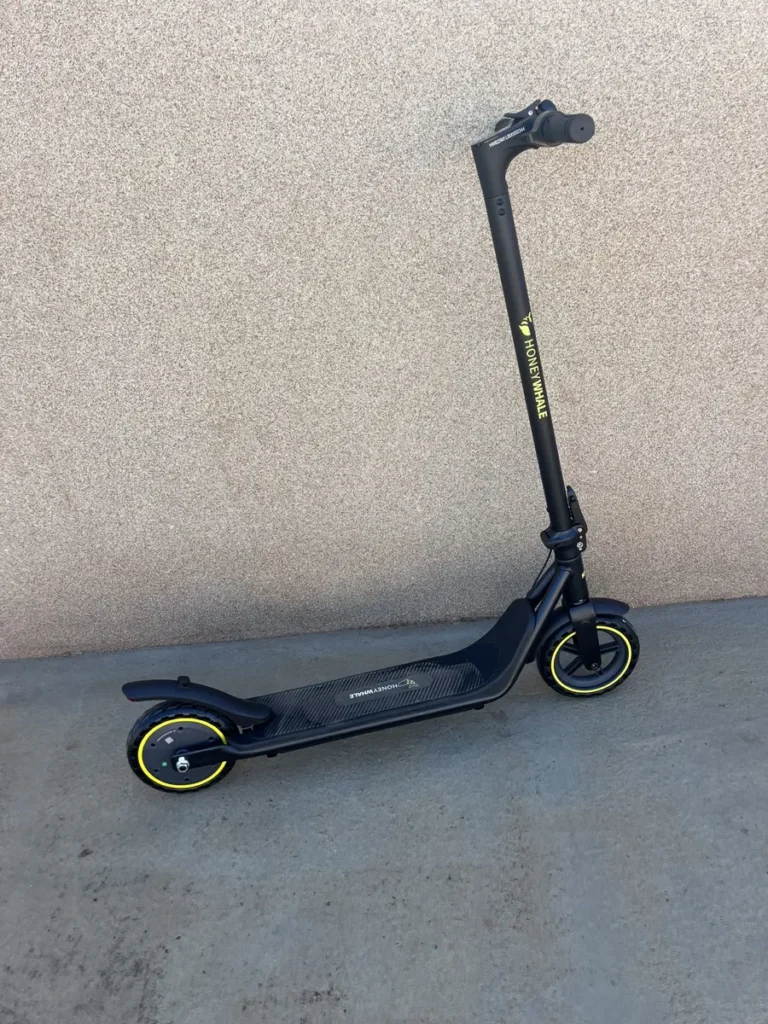 HONEYWHALE Patinete Eléctrico M1 Lite 500W Negro-Amarillo Plegable con Bluetooth y LED photo review