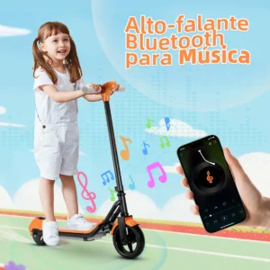 Honeywhale E2 - Patinete Eléctrico Infantil Rosa con Bluetooth - Imagem 6