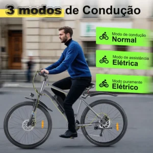 Honeywhale S8 Bicicleta Eléctrica de Montanha Llanta 26 Motor 450W Batería 36V 15Ah 7 Velocidades E-Bike para Todo Tipo de Terreno Estradas y Praias - Imagen 5