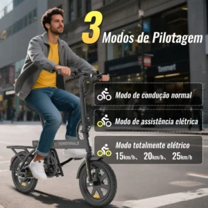 Honeywhale B20 Bicicleta Eléctrica Plegable Motor 350W 36V 7.8AH Pneu 14" Freno de Disco - Imagen 4