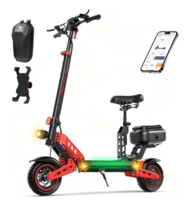 HONEYWHALE T4B-N Patinete Eléctrico Plegable 1000W 55km/h autonomía 50km Rojo