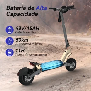 HONEYWHALE H2 Bicicleta Eléctrica Plegable Amarillo 48V 15Ah Ruedas 10" LED - Imagen 2