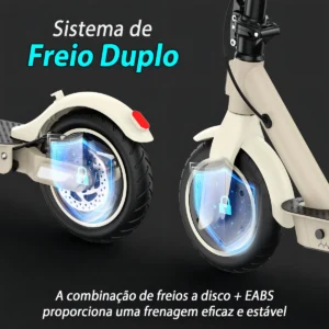 HONEYWHALE E9T Patinete Eléctrico Plegable Amarillo em Liga de Aluminio con Bluetooth y Luz LED - Imagen 6