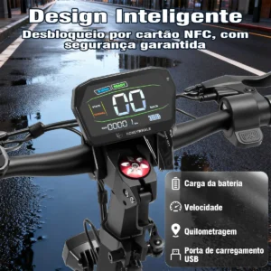 HONEYWHALE G3 Pro Patinete Eléctrico Plegable Negro 48V 1640W con Ruedas 12" y Luz LED - Imagem 4