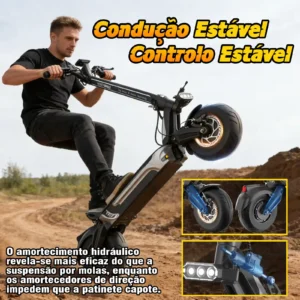 Honeywhale GT1 - Patinete Eléctrico Dual Motor 2000Wx2 60V 29.4AH - Imagen 4