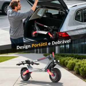 Honeywhale T8MAX Patinete Eléctrico Dual Motor 1000Wx2 52V 20AH Freno a Óleo 65km/h - Imagen 8