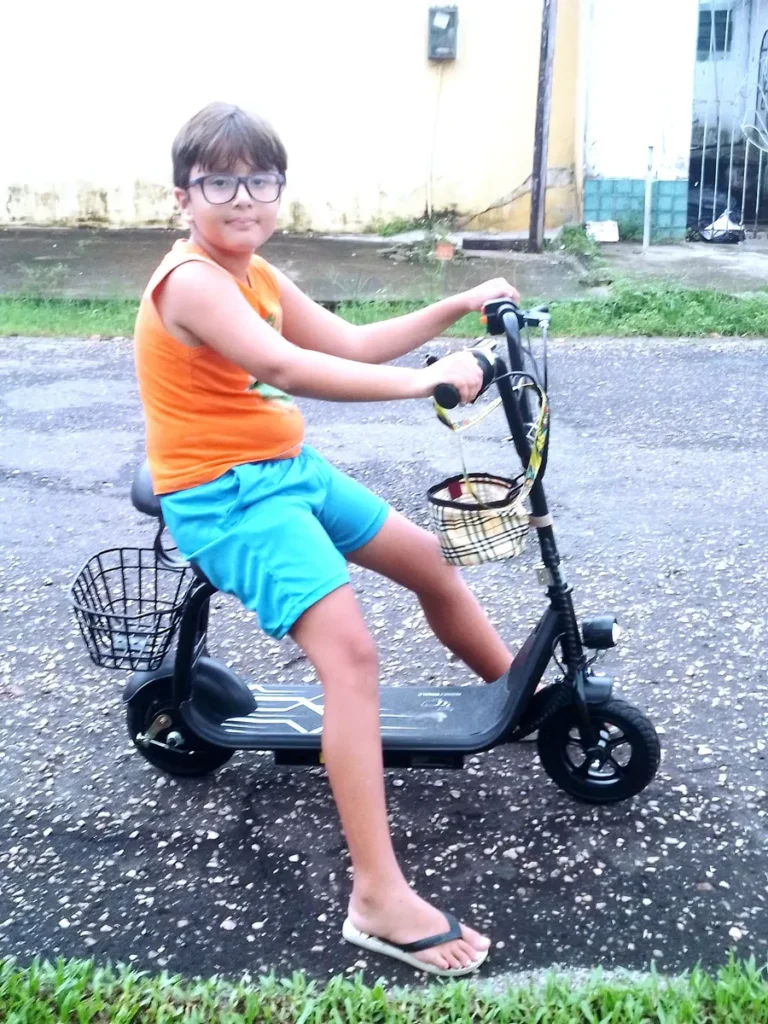 Honeywhale JL005 Scooter Eléctrico Infantil con altavoz Bluetooth Motor 350W Batería 3.6Ah Cesta Dupla photo review