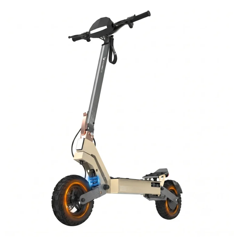 HONEYWHALE H2 Bicicleta Eléctrica Plegable Amarillo 48V 15Ah Ruedas 10" LED