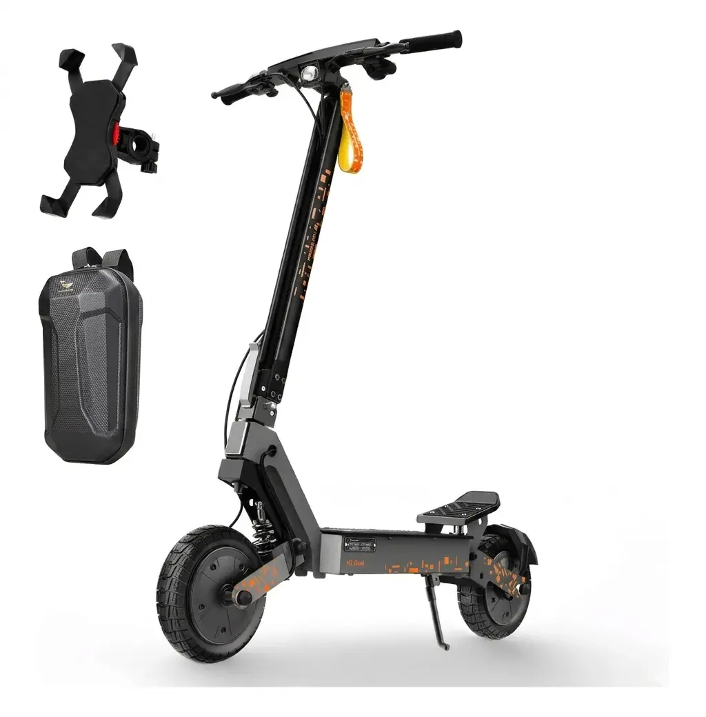 HONEYWHALE H2-Dual Patinete Plegable Negro Aluminio LED Freno de Disco 150kg