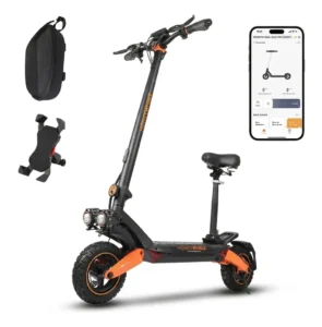 HONEYWHALE T8A Patinete Eléctrico Plegable Negro 48V 950W con Bluetooth y Luz LED