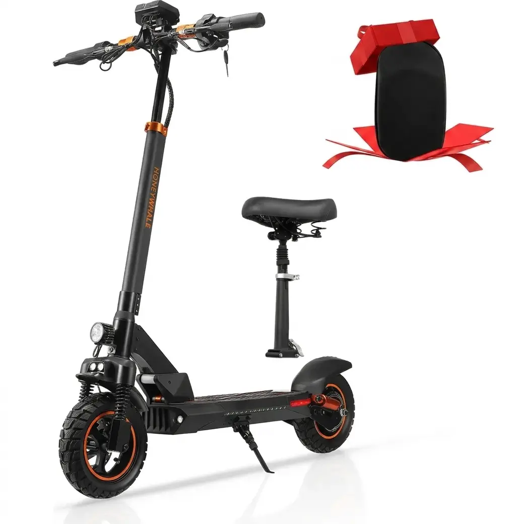 HONEYWHALE M4 Patinete Eléctrico Plegable Negro 48V 600W con Bluetooth y Luz LED
