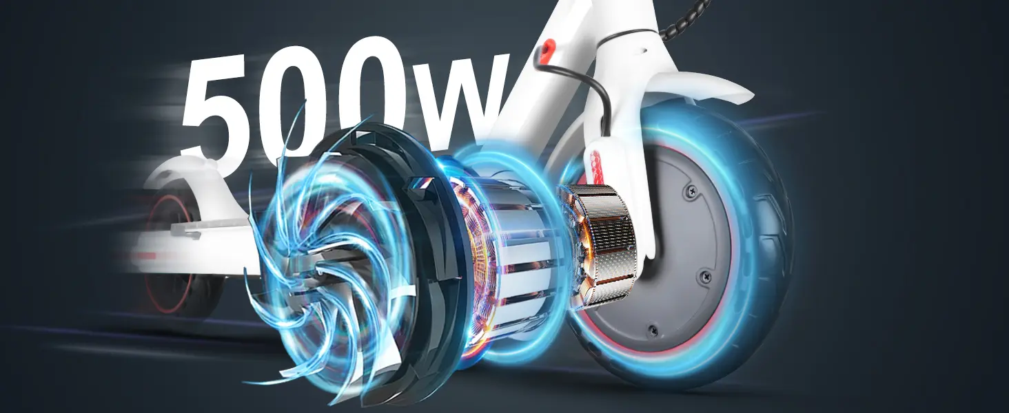Motor de 500W de potencia pico para inclinaciones de hasta 15 grados