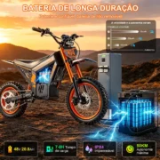 HONEYWHALE MT4 Bicicleta Eléctrica MT4 con motor de 2000 W y autonomía de 50 km - Imagen 3