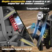HONEYWHALE BK09 Bicicleta eléctrica para adultos de 19 pulgadas, 2192 W y velocidad máxima de 60 km/h - Imagen 4