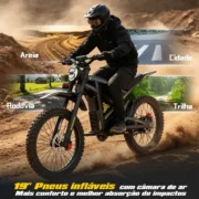 HONEYWHALE BK09 Bicicleta eléctrica para adultos de 19 pulgadas, 2192 W y velocidad máxima de 60 km/h - Imagen 5