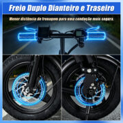 HONEYWHALE S6 PRO-S Bicicleta eléctrica plegable con batería extraíble y 750W - Imagen 6