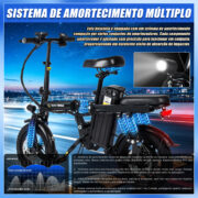 HONEYWHALE S6 PRO-S Bicicleta eléctrica plegable con batería extraíble y 750W - Imagen 8