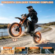 HONEYWHALE MT4 Bicicleta Eléctrica MT4 con motor de 2000 W y autonomía de 50 km - Imagen 9