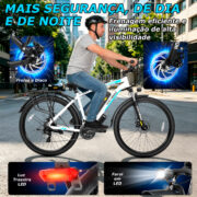 HONEYWHALE S150 Bicicleta eléctrica para adultos de 29 pulgadas, autonomía de 100 km y batería extraíble - Imagen 11