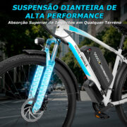 HONEYWHALE S150 Bicicleta eléctrica para adultos de 29 pulgadas, autonomía de 100 km y batería extraíble - Imagen 7