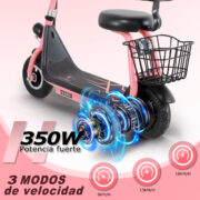Honeywhale JL005 Scooter Eléctrico Infantil con altavoz Bluetooth Motor 350W Batería 3.6Ah Cesta Doble - Image 2