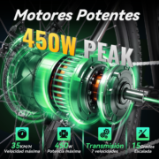 Honeywhale S8 Bicicleta Eléctrica de Montaña Llanta 26 Motor 450W Batería 36V 15Ah 7 Velocidades Y-Bike para Todo Tipo de Terreno Carreteras y Playas - Image 2