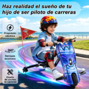 Honeywhale 007R Triciclo Eléctrico Infantil 300W - Bluetooth, Luces LED, 3 Velocidades y Giro 360 Grados - Imagem 2