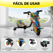 Honeywhale 008U Triciclo Eléctrico Infantil con Luces RGB, Bluetooth y Giro 360° - Imagem 3