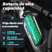 Honeywhale BK08 Bicicleta Eléctrica Neumático Fat 26x4" Motor Doble 1050W*2 Batería 48V 23.5Ah 21V - Image 3