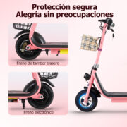 Honeywhale JL005 Scooter Eléctrico Infantil con altavoz Bluetooth Motor 350W Batería 3.6Ah Cesta Doble - Image 4