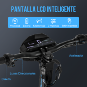 HONEYWHALE H4 Patinete Eléctrico Plegable Gris oscuro 60V 2400W con Ruedas 11" y Luz LED - Image 4