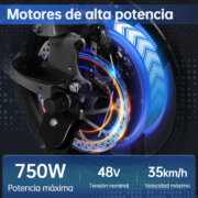 HONEYWHALE S6 PRO-S Bicicleta eléctrica plegable con batería extraíble y 750W - Image 4