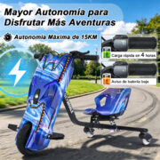 Honeywhale 007R Triciclo Eléctrico Infantil 300W - Bluetooth, Luces LED, 3 Velocidades y Giro 360 Grados - Imagem 4