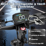 HONEYWHALE G3 Pro Patinete Eléctrico Plegable Negro 48V 1640W con Ruedas 12" y Luz LED - Image 5