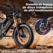 Honeywhale K6S Bicicleta Eléctrica Plegable 1080W Neumáticos Fat 20x4" Batería 48V 15.6Ah - Image 5